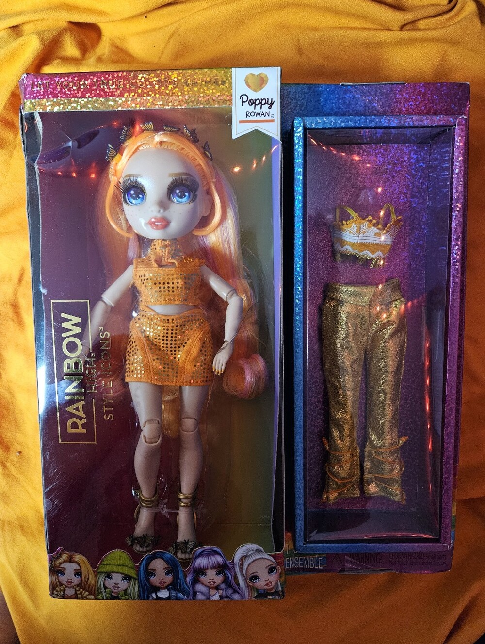 Imported Poppy Rowan Orange Rainbow High Doll - Style Icons - Picture 4 of 9